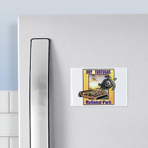 Miniatura 3 de CafePress Imán rectangular del parque nacional de Tortugas seco, imán de refrigerador de 3 x 2 pulgadas
