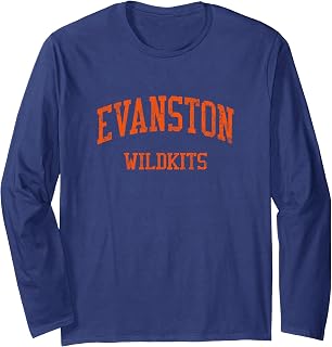Evanston High School HS Evanston IL Vintage Sports Long Sleeve T-Shirt