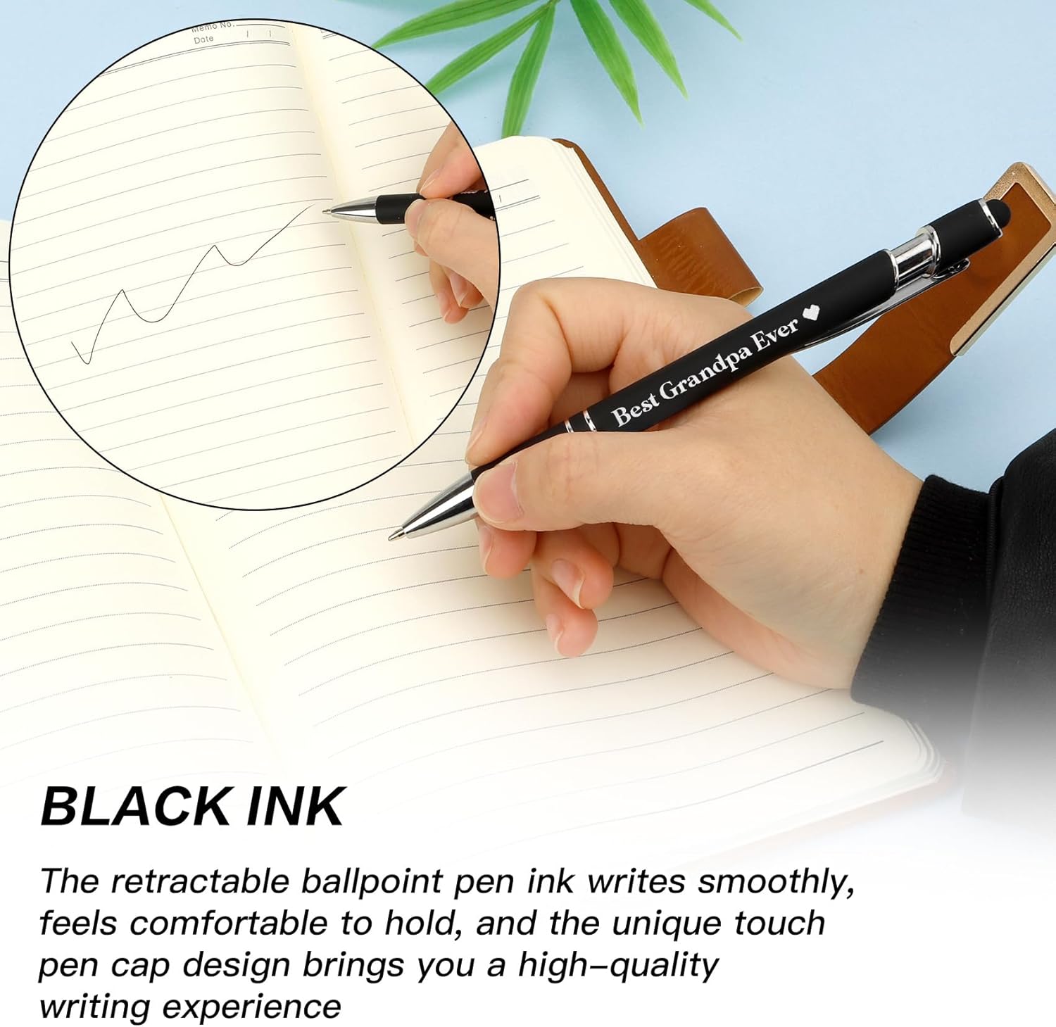 Grandpa Gifts Fathers Day Stocking Stuffers Christmas Gifts Retirement Birthday Valentines Day Thanksgiving Day Thank You Halloween Easter Gift Ball Point Pens Present for Best Grandpa Ever Gift - Image 6