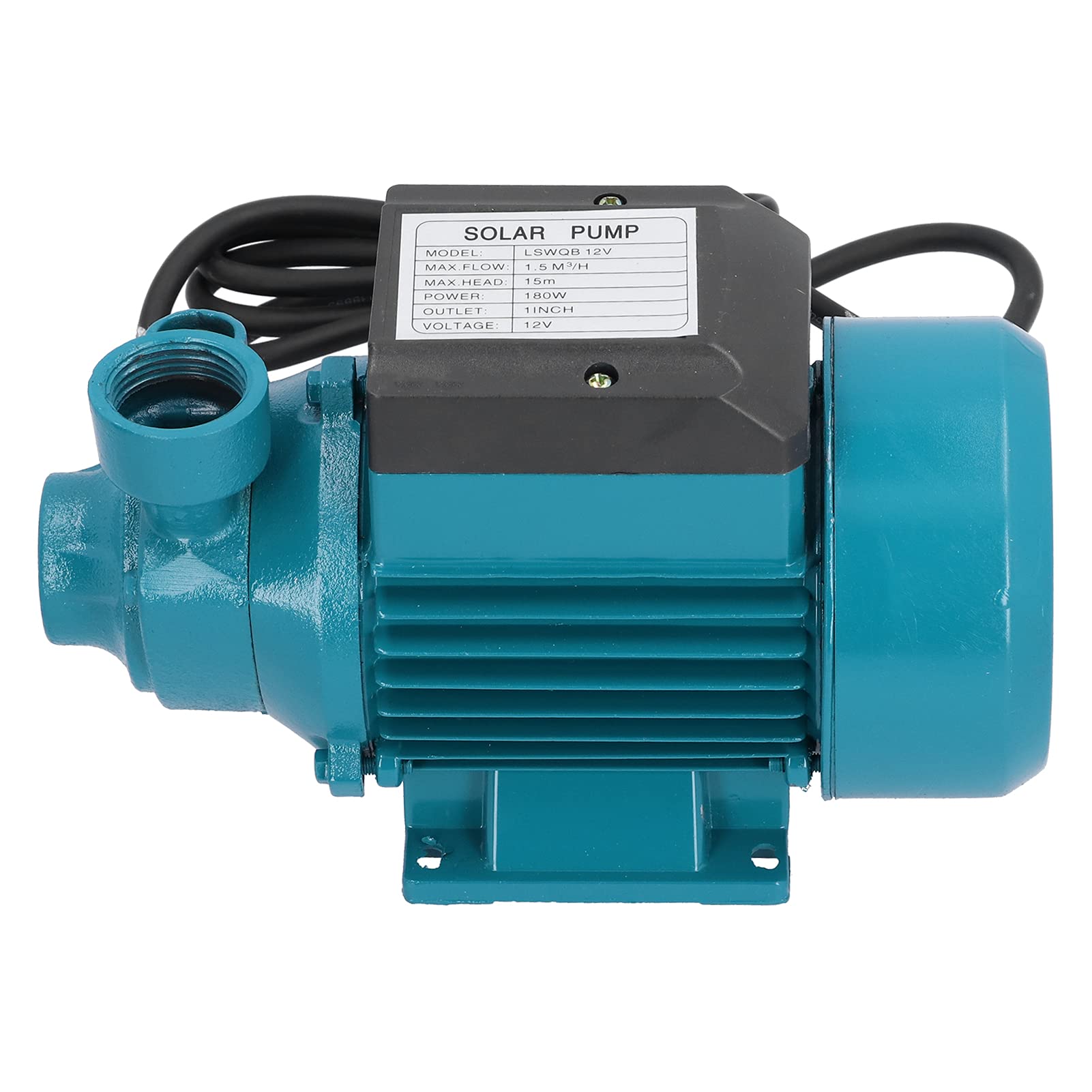 180 W DC12V Bomba de agua, bomba de transferencia de agua, bomba de servicio eléctrico portátil para eliminar el agua del jardín, jacuzzi, barril de lluvia, piscina, estanques, acuarios y más