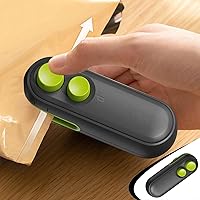 Vista 1 de Bag Sealer, 2 in 1 Mini Heat Sealer for Snacks, Rechargeable Handheld Plastic Bag Resealer,Portable Heat Vacuum Sealer, for Plastic Bags Chip Bags