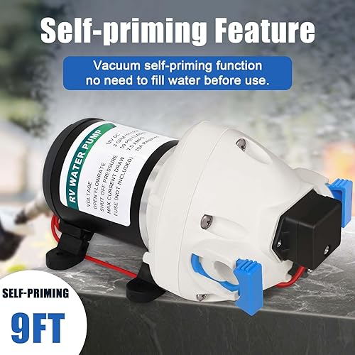 Miniatura 6 de R3526144D - Bomba de agua para caravana, bomba de diafragma de 3 GPM 50 PSI 12V, bomba de agua de diafragma triple de 12 V CC, bomba de diafragma