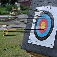 Vista 6 de Espuma cuadrada de tiro con arco para patio trasero 2 x 2 pies de tiro de arco de doble capa Incluye 2 objetivos de papel y pasadores