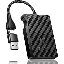 Apple CarPlay Wireless Adapter, Convert Wired CarPlay to Wireless, Bluetooth CarPlay Adapter for iPhone, Auto Connect Plug & Play Supports USB-A & USB-C, Compatible with 2016+ Cars & iOS 10+, Black
