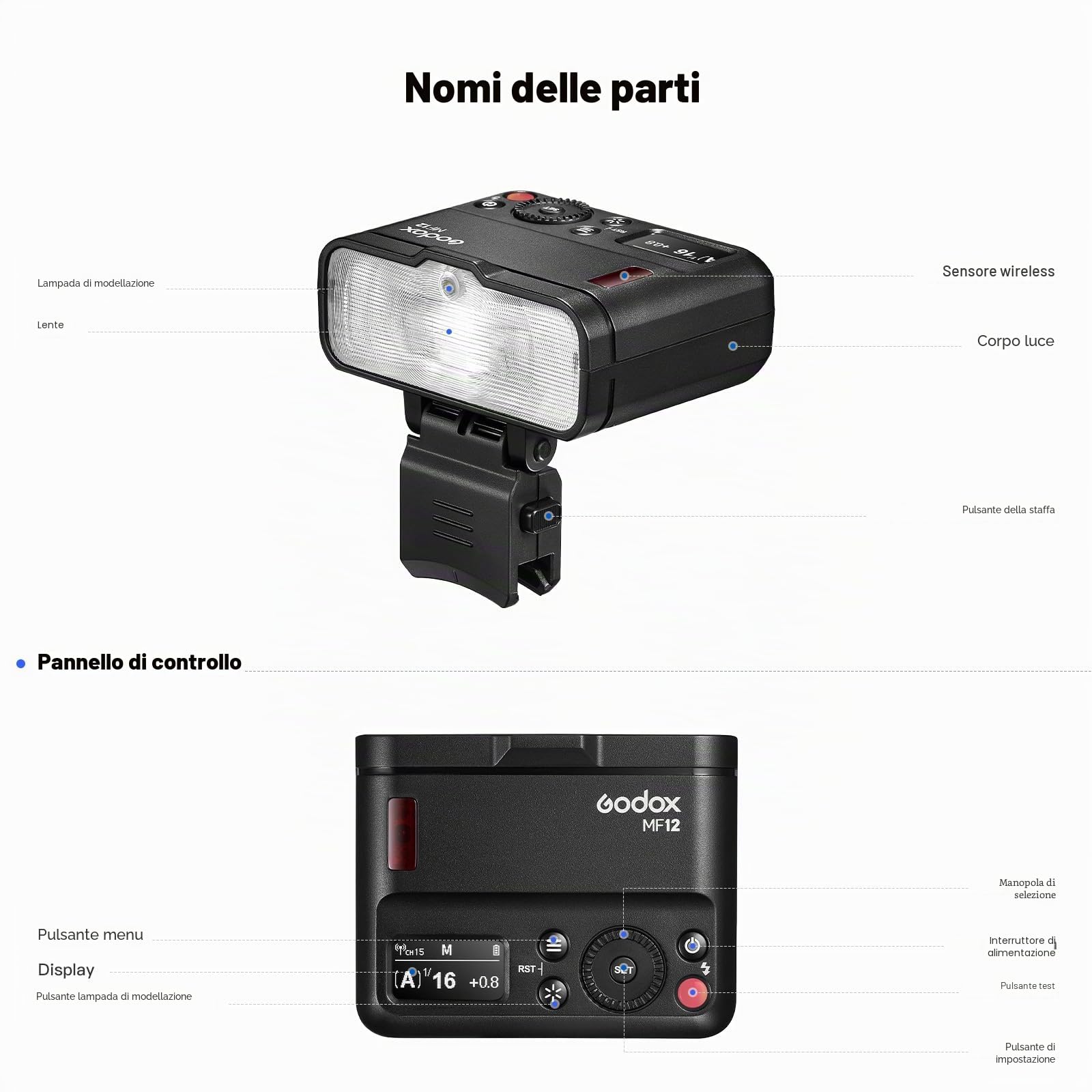 GODOX MF12-DK1 Macro Flash con Diffusore Dome XproII S+ Trigger Flash 2,4G Controllo Wireless Modalità TTL/M Compatibile con Fotocamere Sony TTL e Sony A7IV/ZV-E10/Alpha 6400/ZV-1F