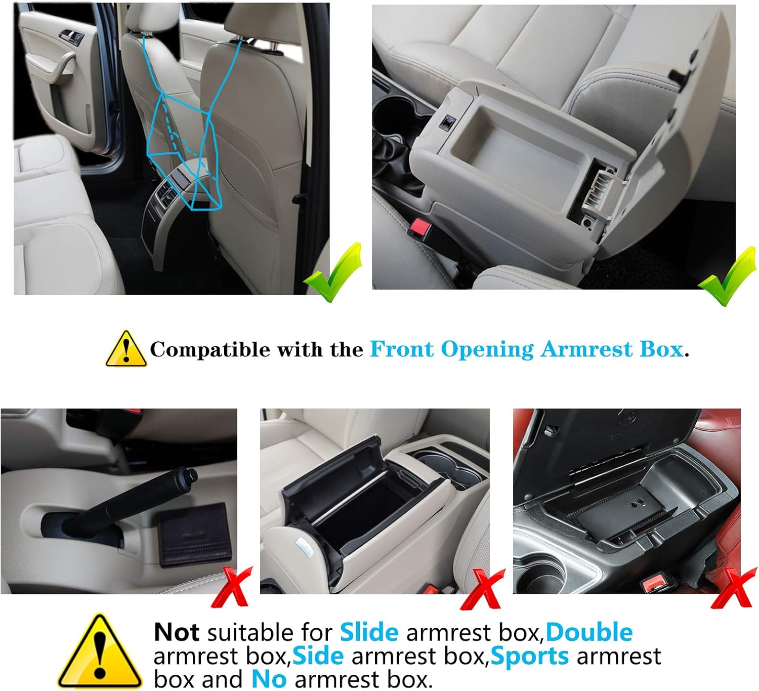 WSYLEN Handbag Holder，Black Front，Car Storage，Pocketbook Image