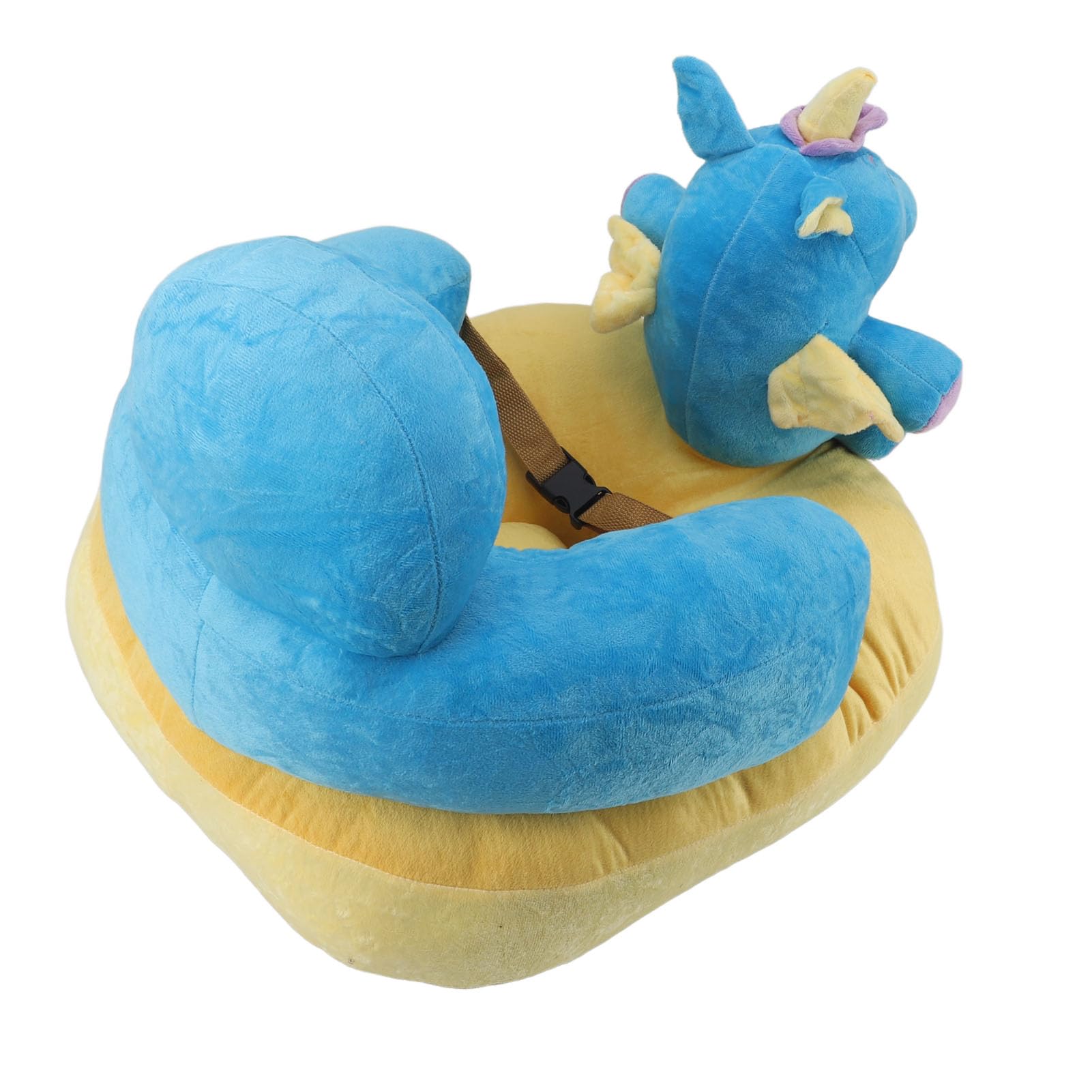 Haofy Asiento de Apoyo para Bebés, Silla Infantil de ángulo Ajustable con Funda de Felpa, Base Ancha y Respaldo de Apoyo, Asiento de Aprendizaje Portátil para Bebés y Niños Pequeños (Patrón de