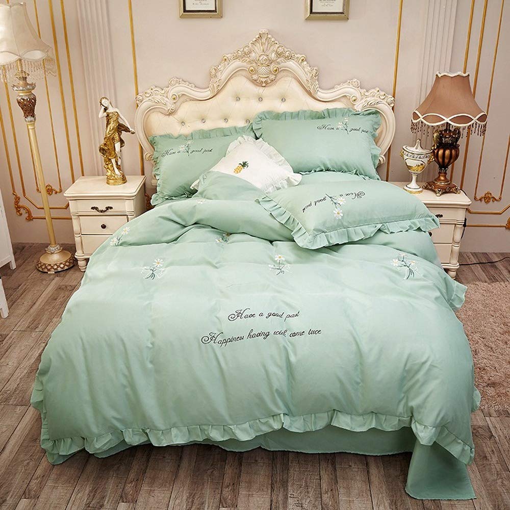 Parure de lit avec housse de couette brodée drap enfant 220x240