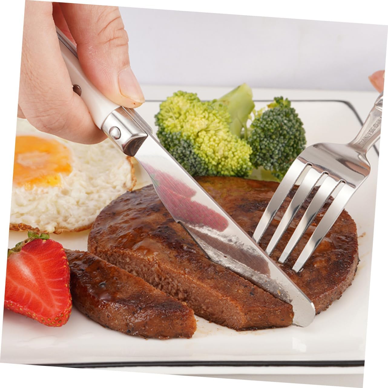 Stainless Steel Boys and Girls Cutlery Set Forks Spoons for School Lunch Home Tableware Accessory Kit Dish Set