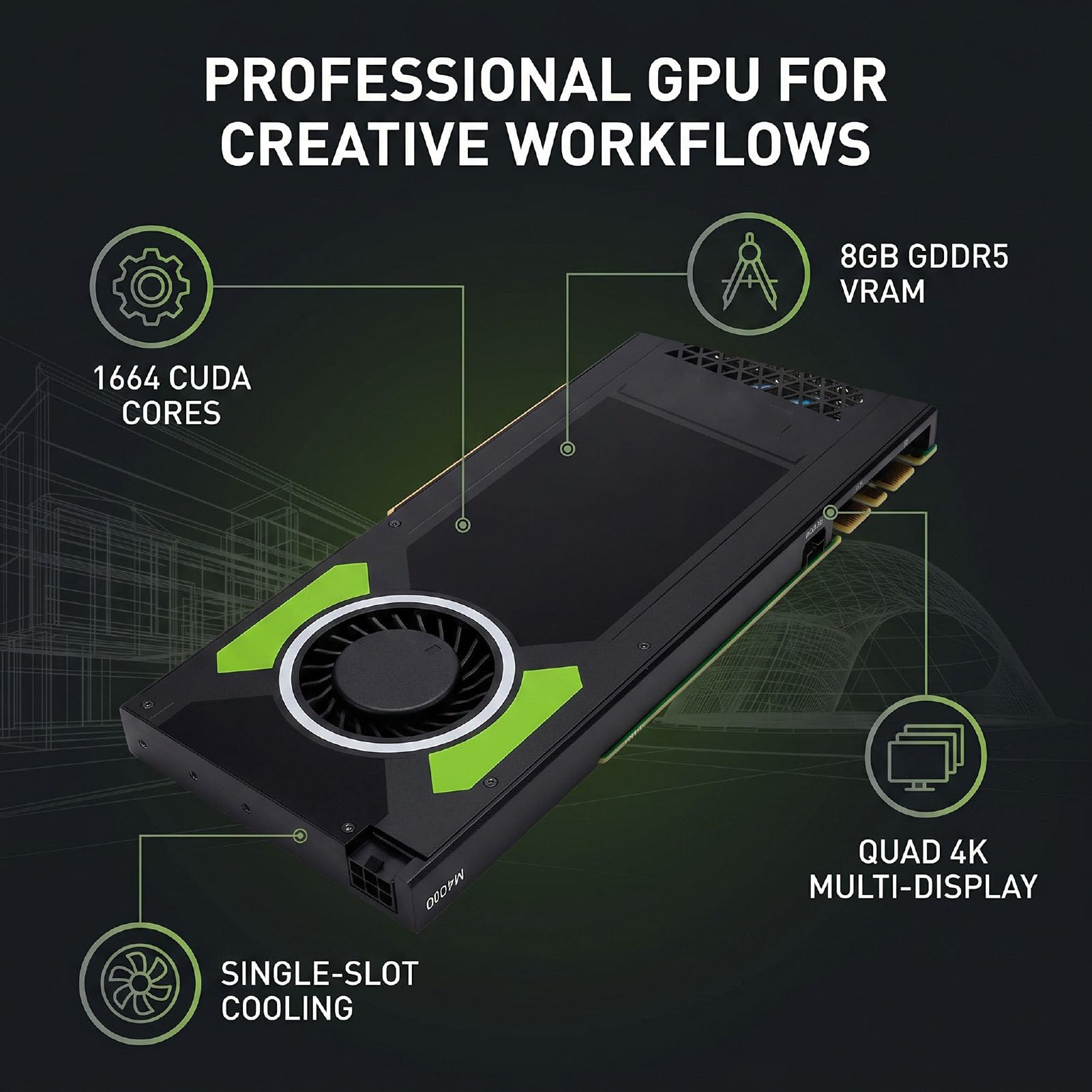 Annadue Karta Graficzna M4000 Karta Graficzna M4000 GPU do Renderowania Modeli CAD 3D