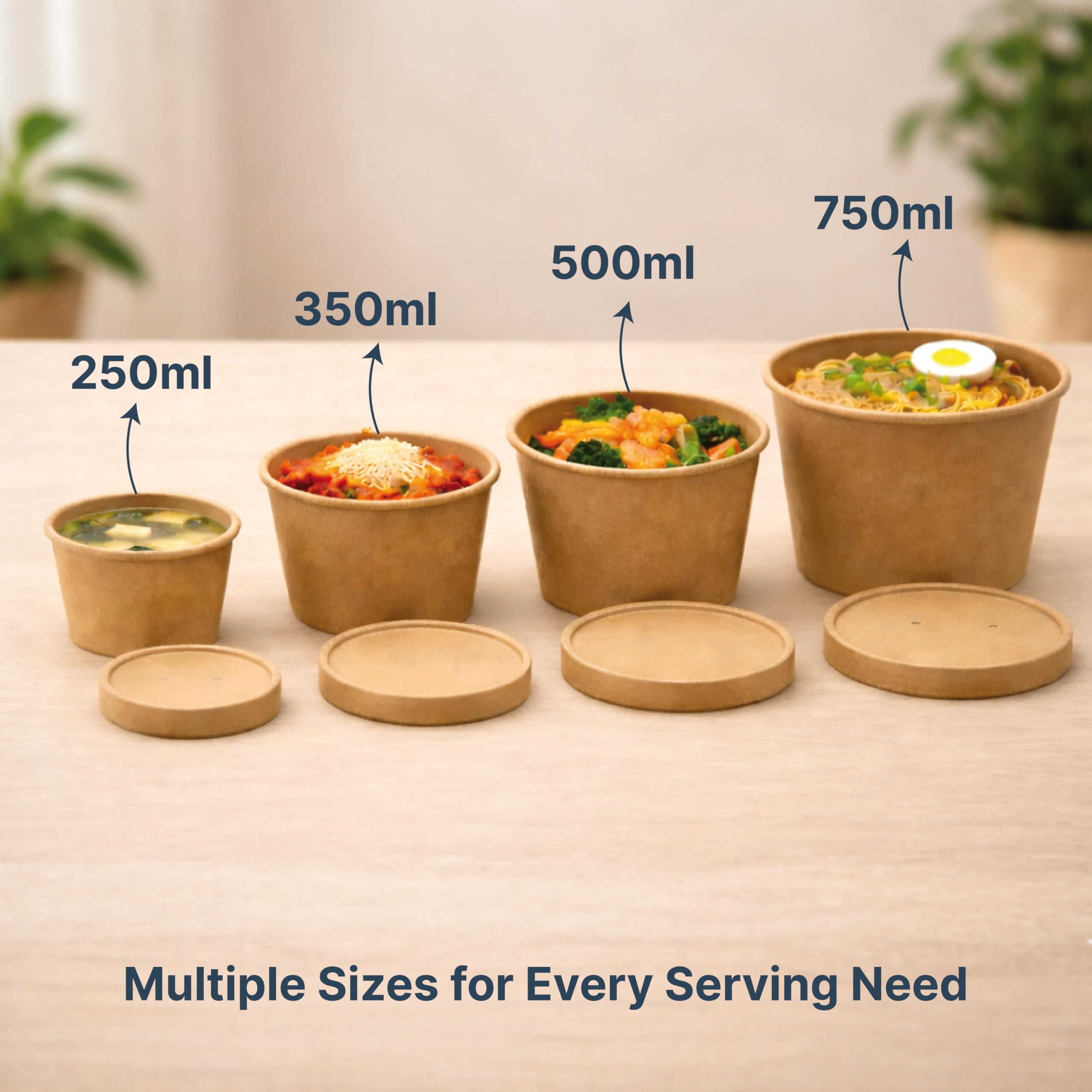 Eco-Friendly Paper Food Containers with Lids -7