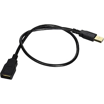 USB 2.0 A Male to A Female Extension 28/24AWG Cable  - 1.5ft