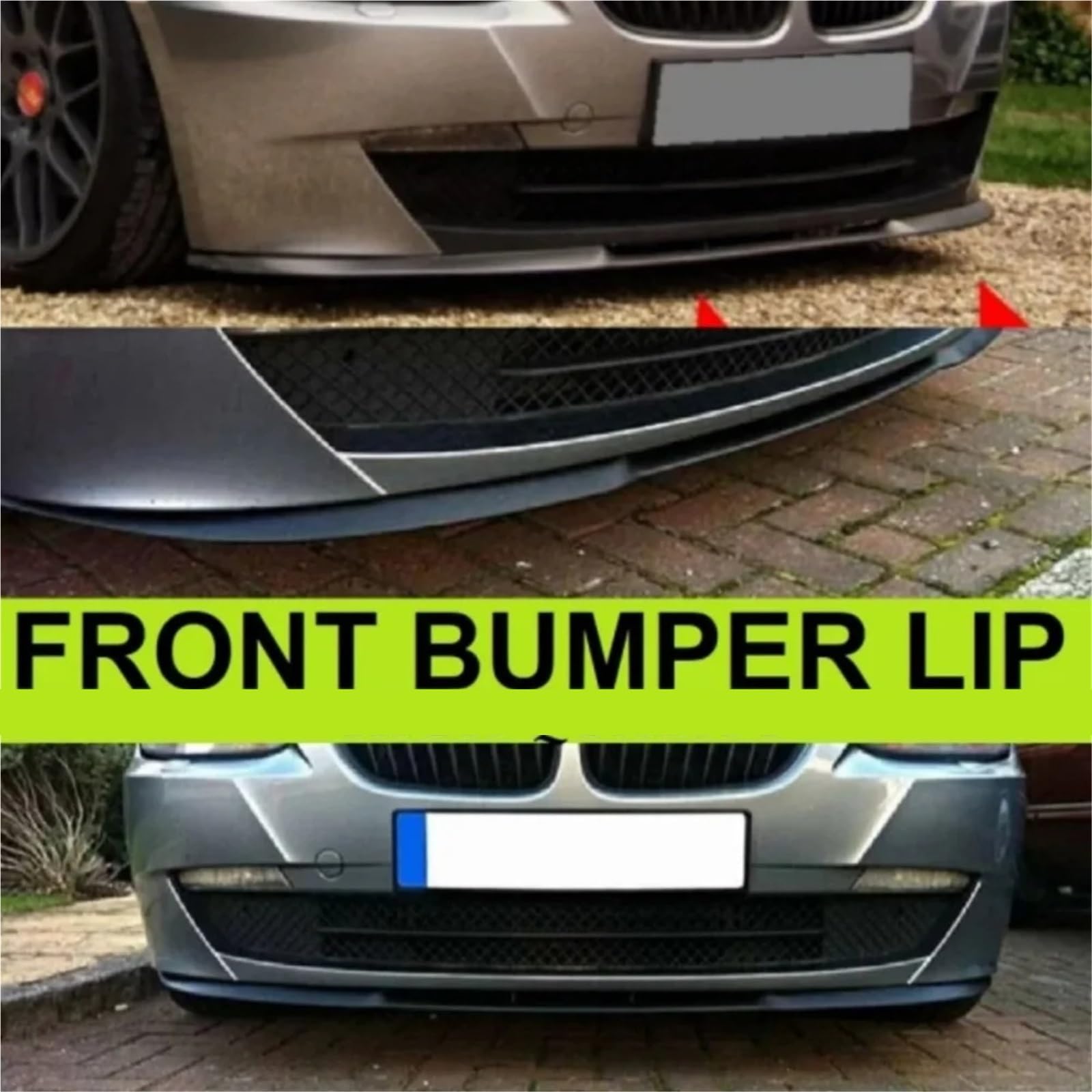 Auto Labbro Spoiler 3 Pezzi Spoiler Anteriore Paraurti Labbro Corpo Kit Protezione Tuning Sportivo Per Volvo S60R V70R