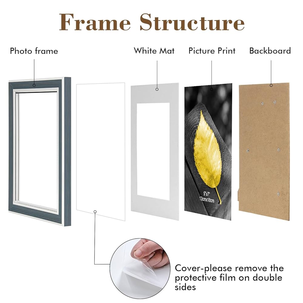 Amazon.com - 5x7 Picture Frame Set of 6, vintage picture