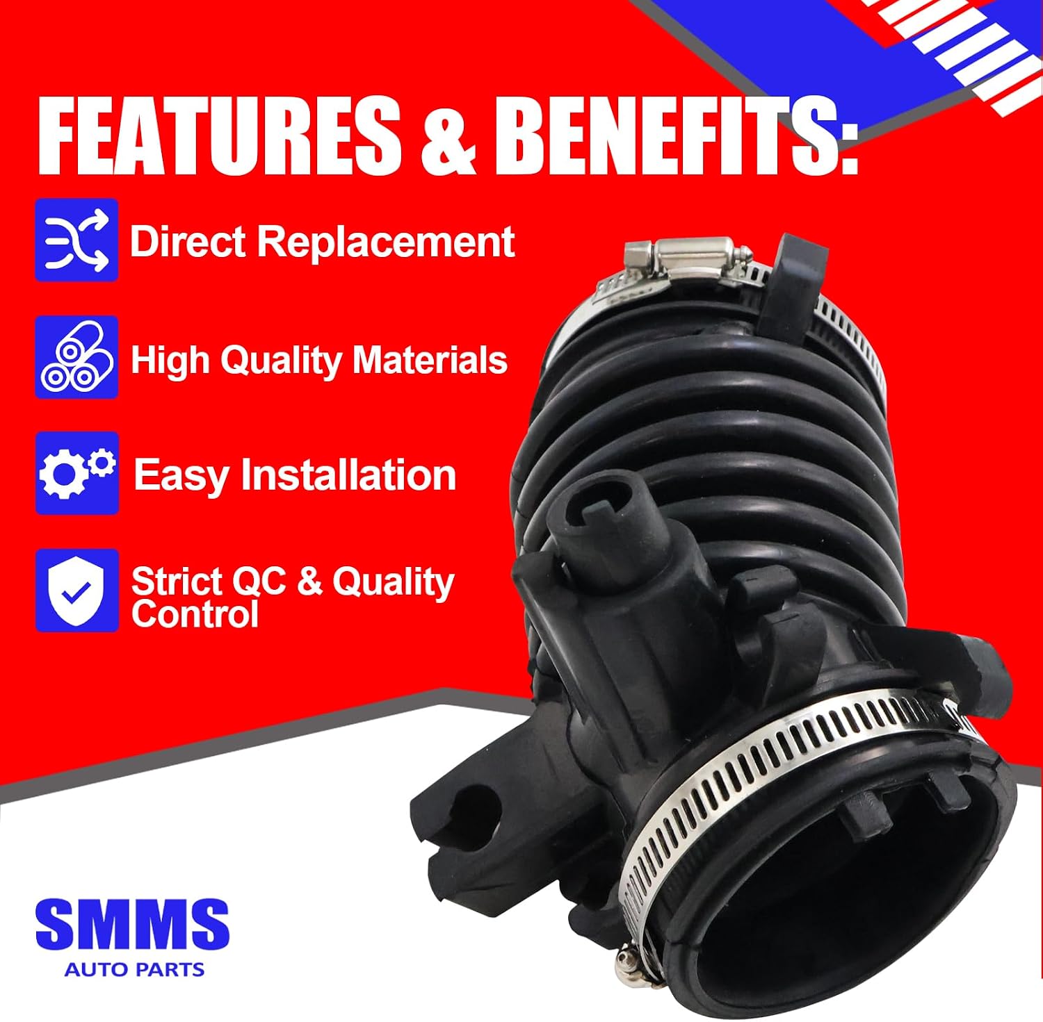 SMMS Engine Filter Intake Hose for Honda Civic 1.8L, for Acura Ilx 2.0L 2012-2015, Replaces OE 17225-R1A-A01