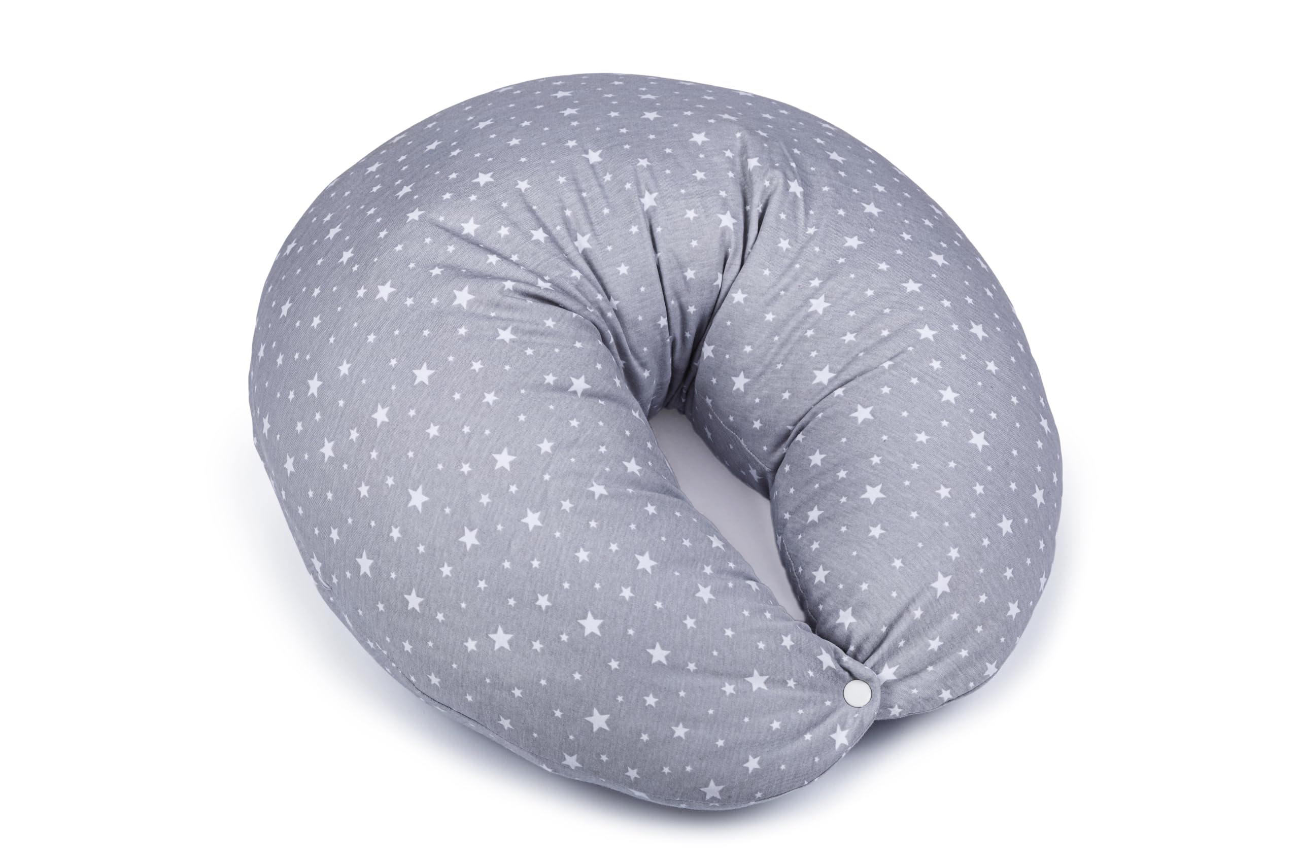 Ceba Baby® Cojín de lactancia – Cojín de maternidad – 100% algodón – Cojín de apoyo para bebés – nido de bebé – Ardilla ergonómica de lactancia – Cojín cervical – 150 cm – Öko-Tex Standard 100 –