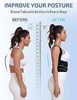 Vista 3 de Corrector de postura para mujeres y hombres con sistema biónico, soporte de espalda completo preciso para aliviar el dolor de espalda superior e