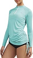 Ewedoos Women's UPF 50+ Rash Guard Long Sleeve Sun Shirt - Quick Dry UV Protection Swim Top for Outdoor Adventures