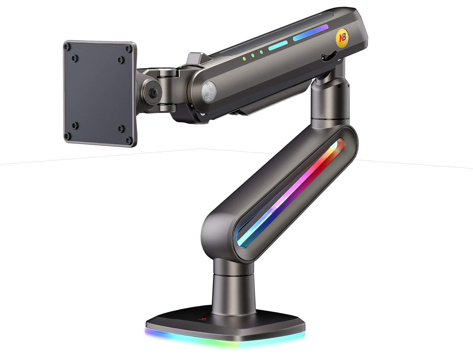 Amazon.co.jp: NB ERGONOMIC【RGBライト付き】大型モニターアーム 大