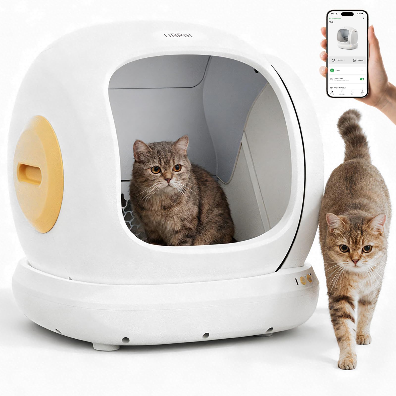 C20 Breite Öffnung Selbstreinigende Katzentoilette