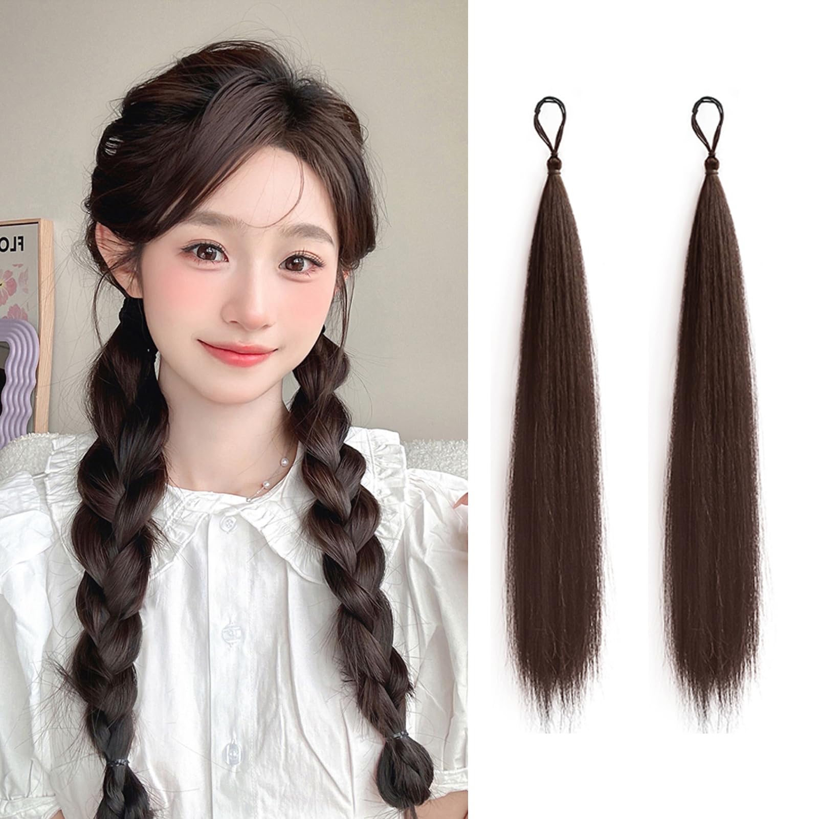 Amazon.co.jp: Natunofu つけ毛 お団子 小さめ ウィッグ 付け毛 髪飾り