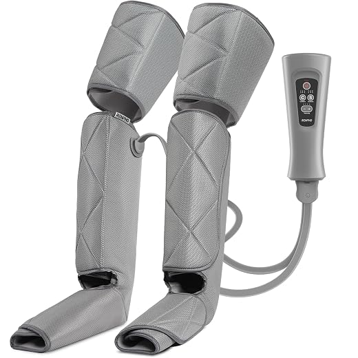 RENPHO Leg Massager for Circulation and Pain Relief, FSA HSA Eligible Air Compression Foot Leg Calf Thigh Massage, 6 Modes 4 Intensities,Reduce Swelling, Muscle Fatigue Christmas Gifts for Men Women