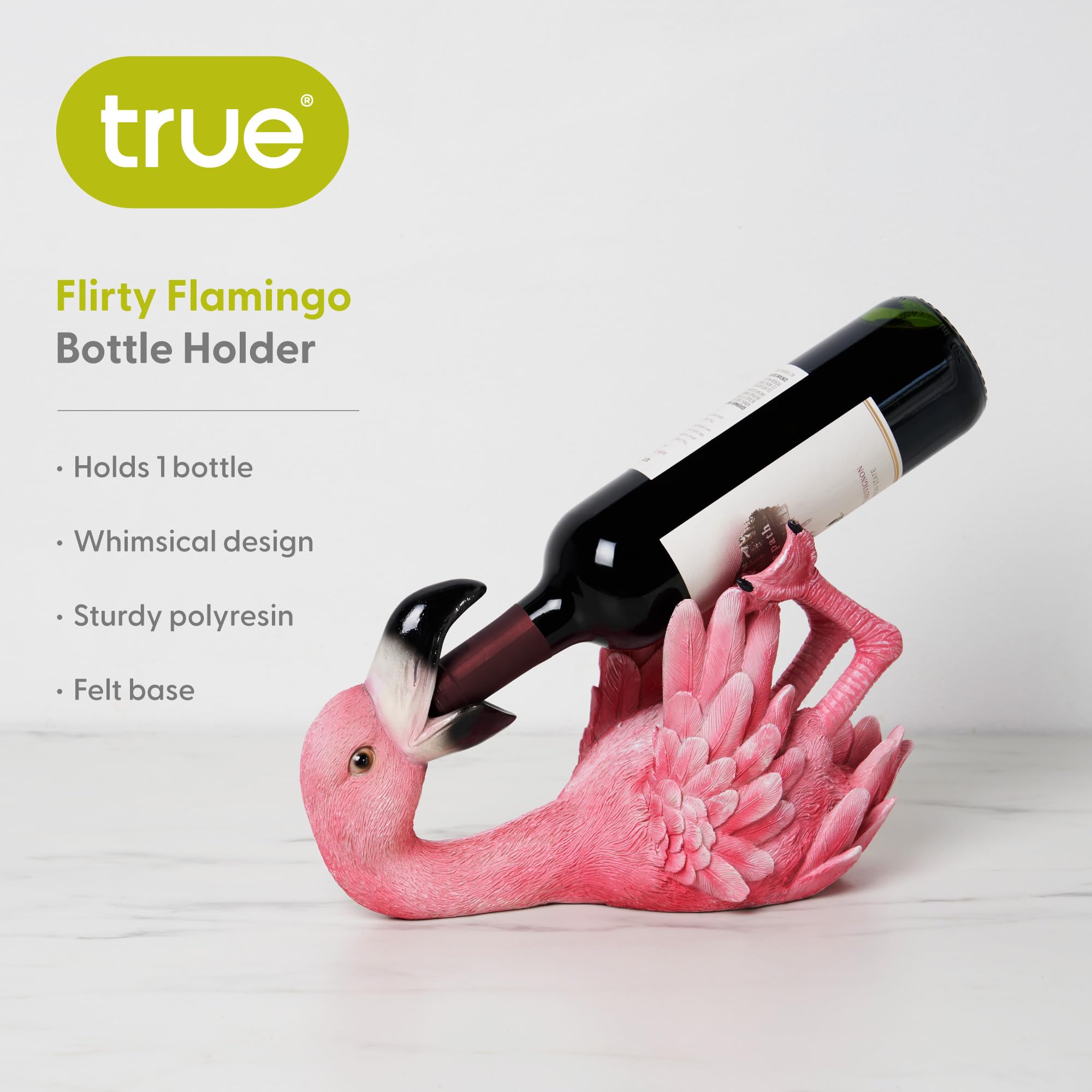 Amazon.co.jp: True Flirty フラミンゴ ポリレジン ワインボトル