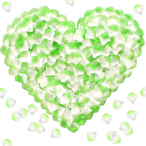 Vista 41 de 1000 pétalos de rosa artificiales, pétalos de rosa falsos para noches románticas, bodas, propuestas de decoración de flores de aniversario