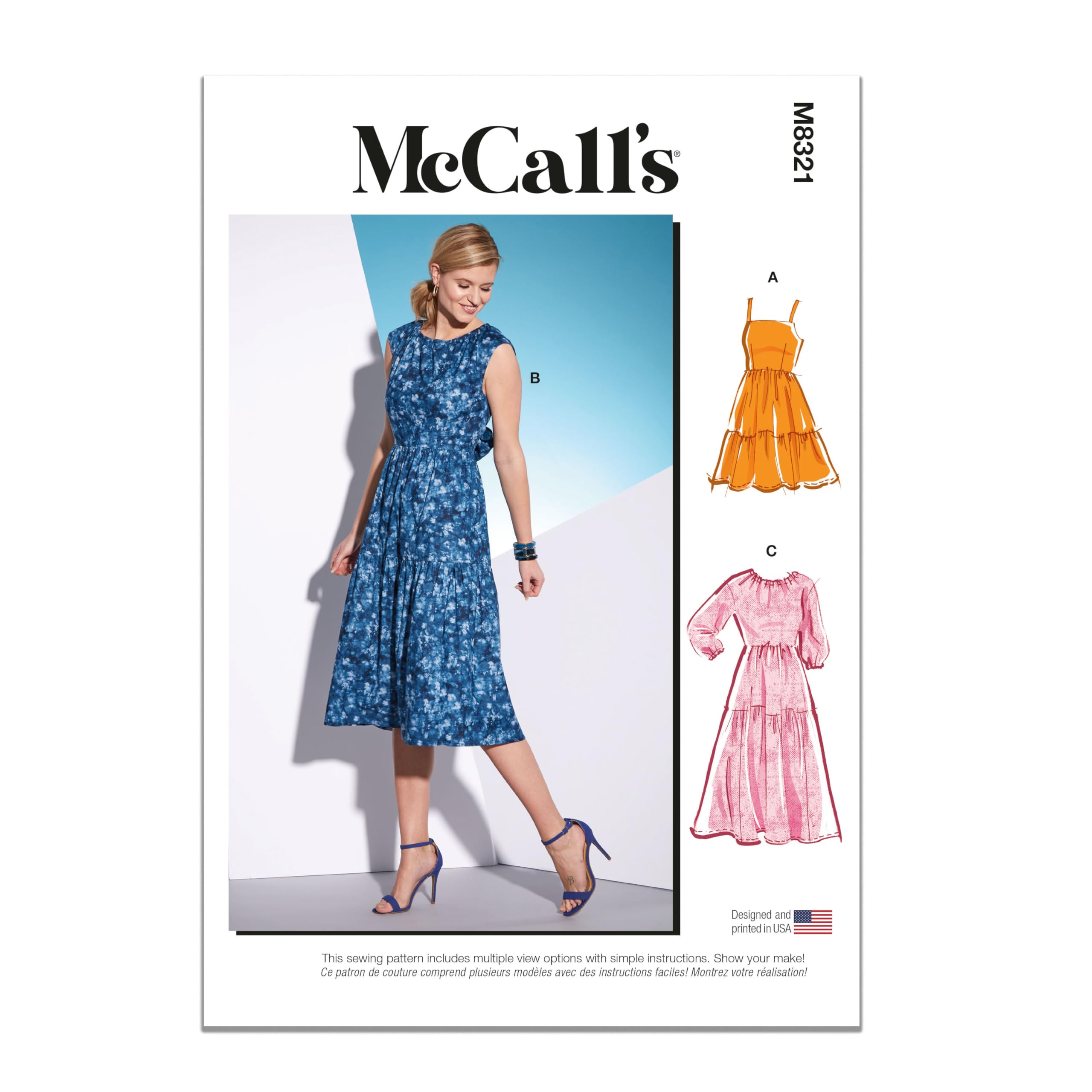 Robes pour femme McCall's M8321F5 à coudre pour vos sorties d'été