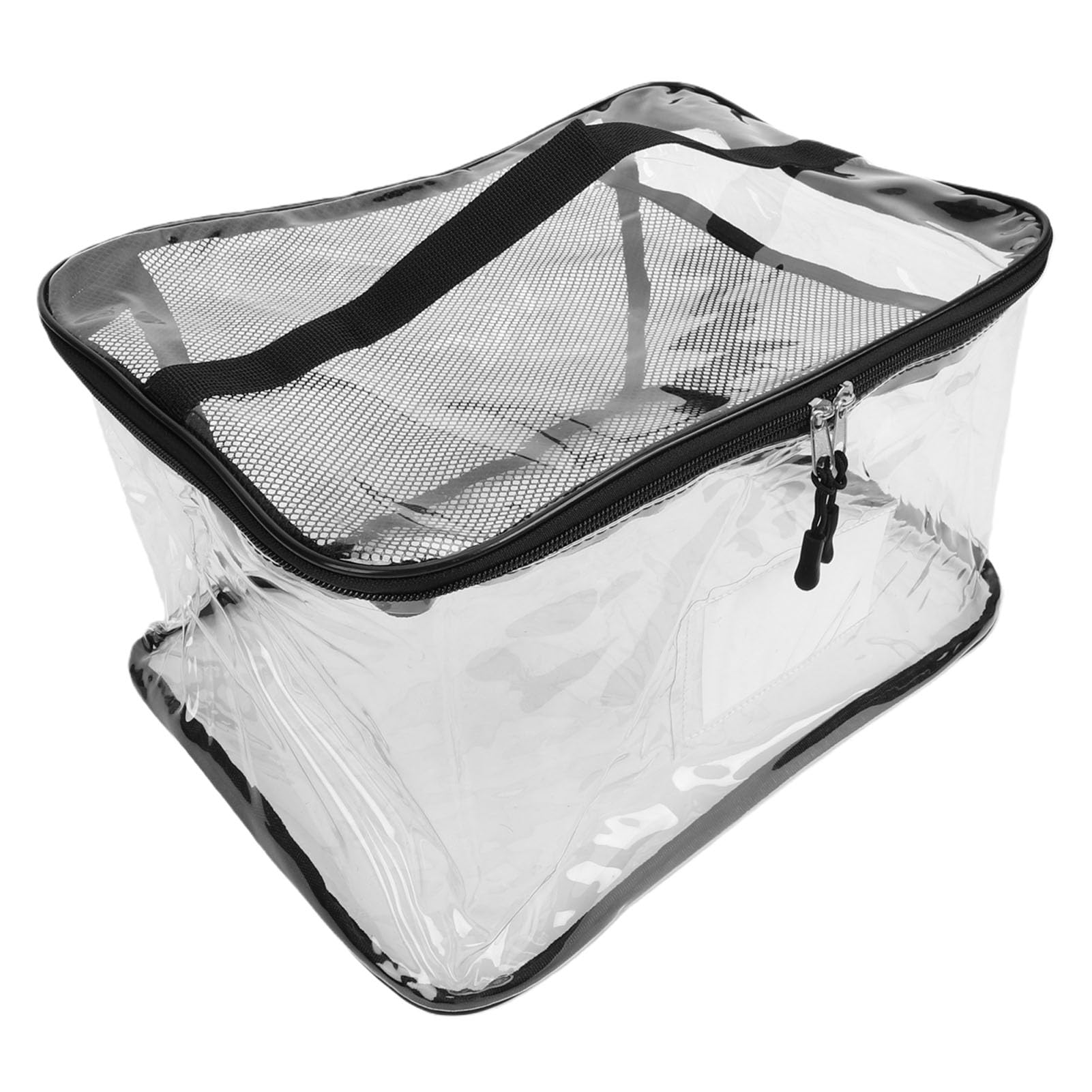 YUYTE Bolsa de Almacenamiento de Juguetes Transparente Organizador de Bloques de Construcción para Niños con Asas con Cremallera a Prueba de Polvo de PVC Transparente para Juguete