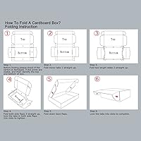 Vista 6 de Paquete de cajas de envío negras 7x5x2 con cajas de envío de 9x6x2