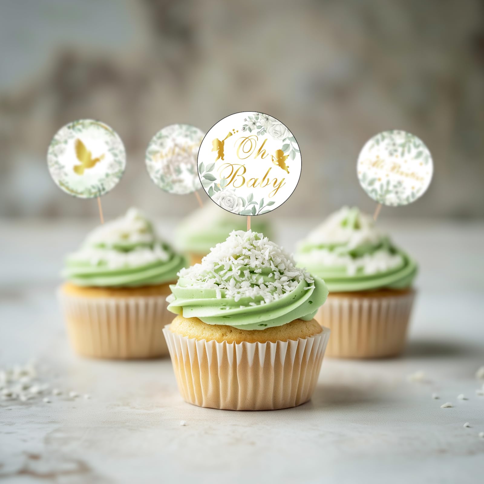 Pack of 36 Confirmation Cake Decorations, Christening Cupacake Toppers, Christening Communion Decoration - Image 3