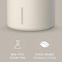 Vista 3 de Hydrapeak Tarro de alimentos aislado al vacío de acero inoxidable de 25 onzas Tarro para niños para alimentos calientes y alimentos fríos, tarro