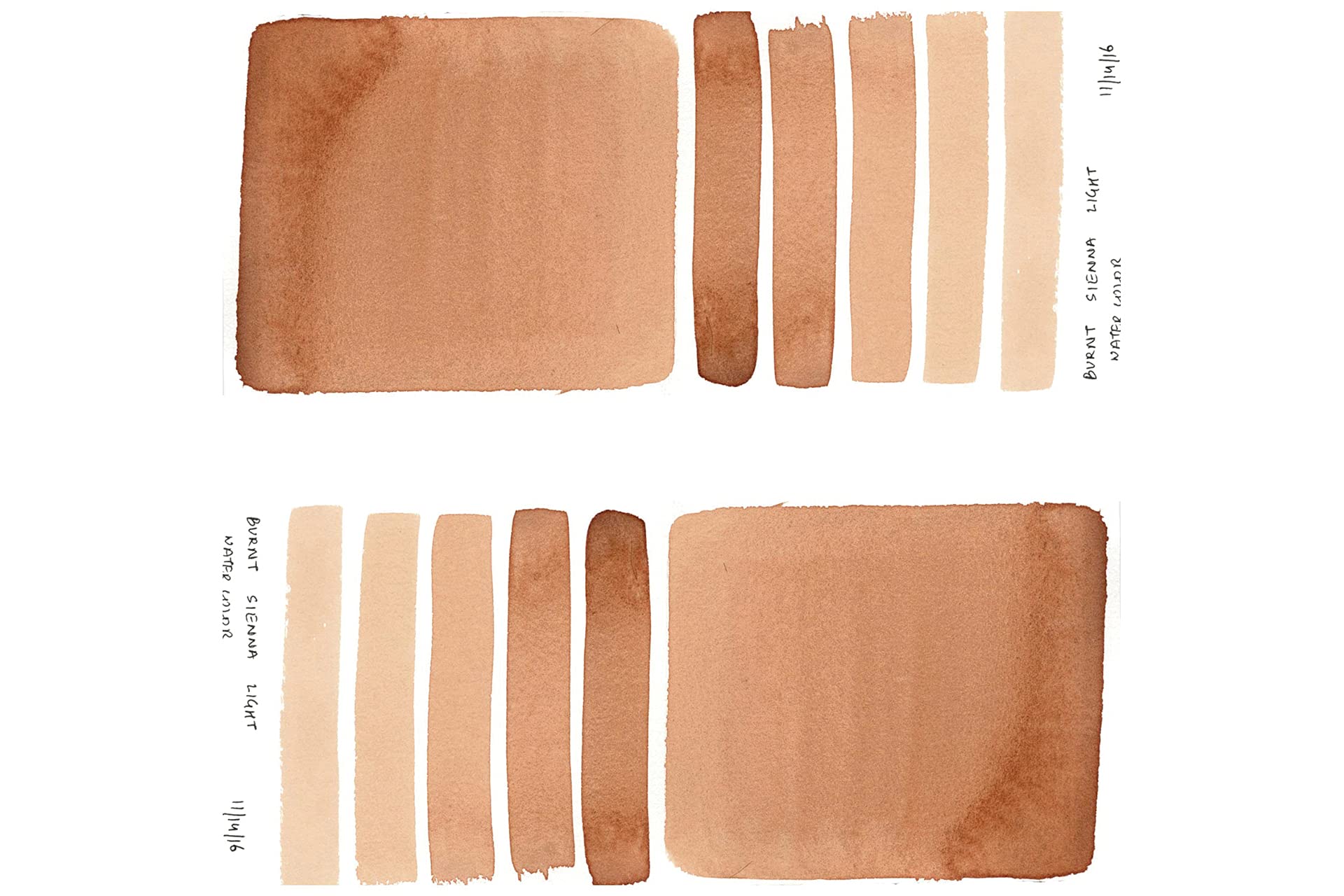 Daniel Smith : Watercolour Paint : Half Pan : Burnt Sienna Light : Series 1