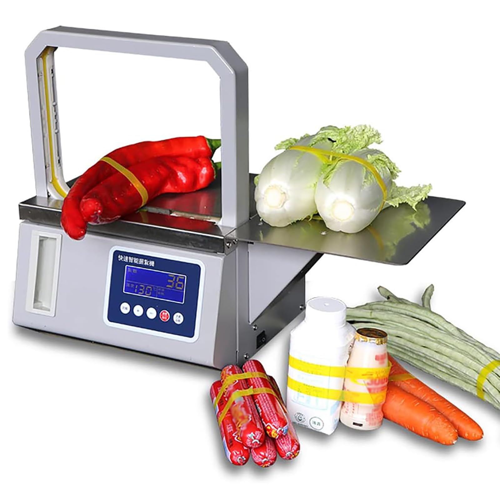 Aserzenith 1 Automatic Strapping Machine W/Fast Tying, Count And Fault Alerts For Food Packing And Bundling
