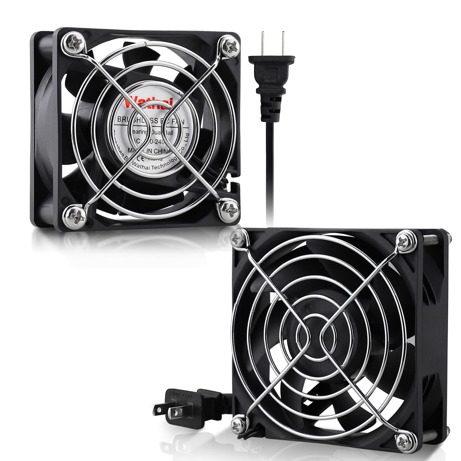 Amazon.com: 2Pack 60mm 80mm EC Muffin Fan 110v 120v 220v 240v with