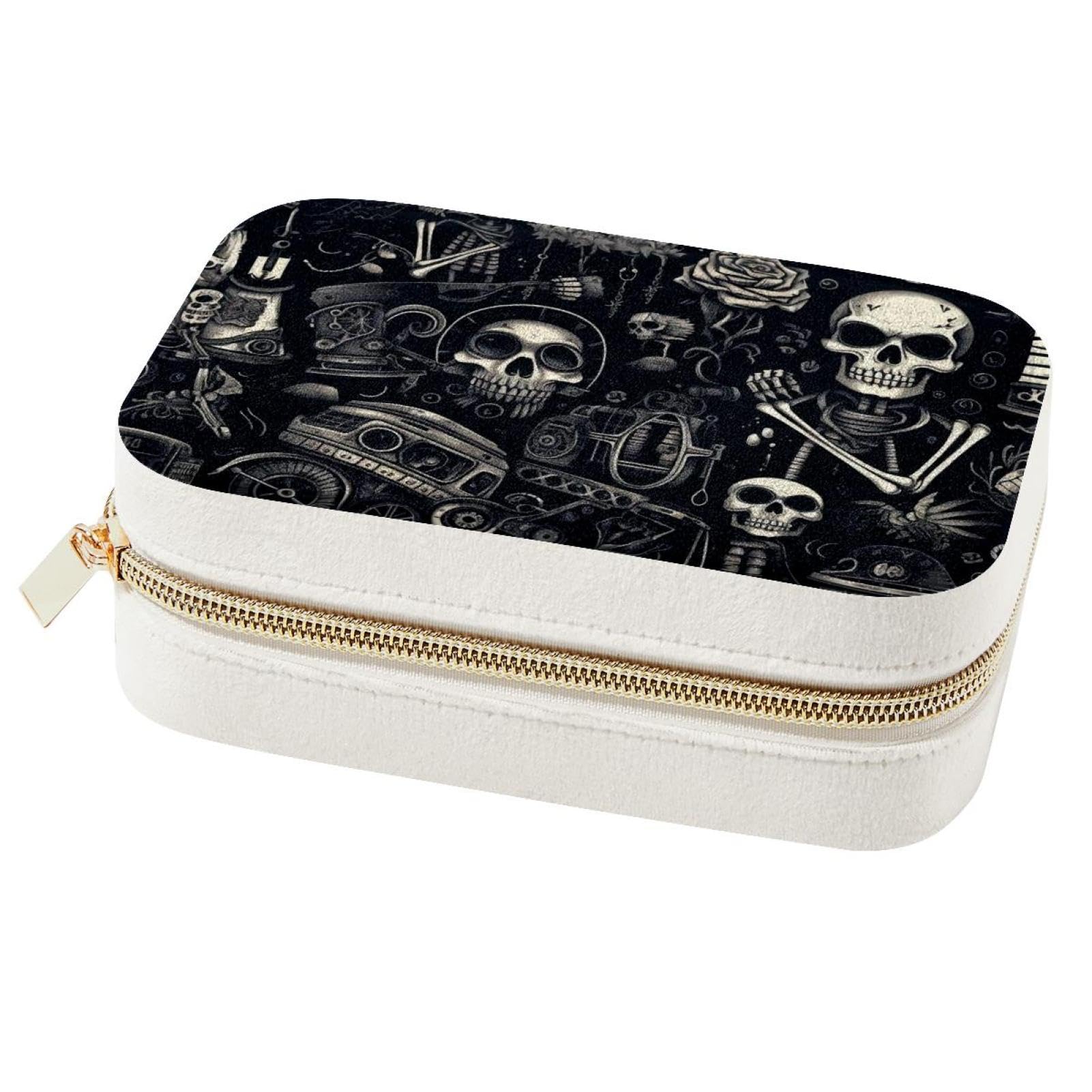 Boîte à bijoux de voyage Dark Punk G : le cadeau demoiselle d'honneur idéal