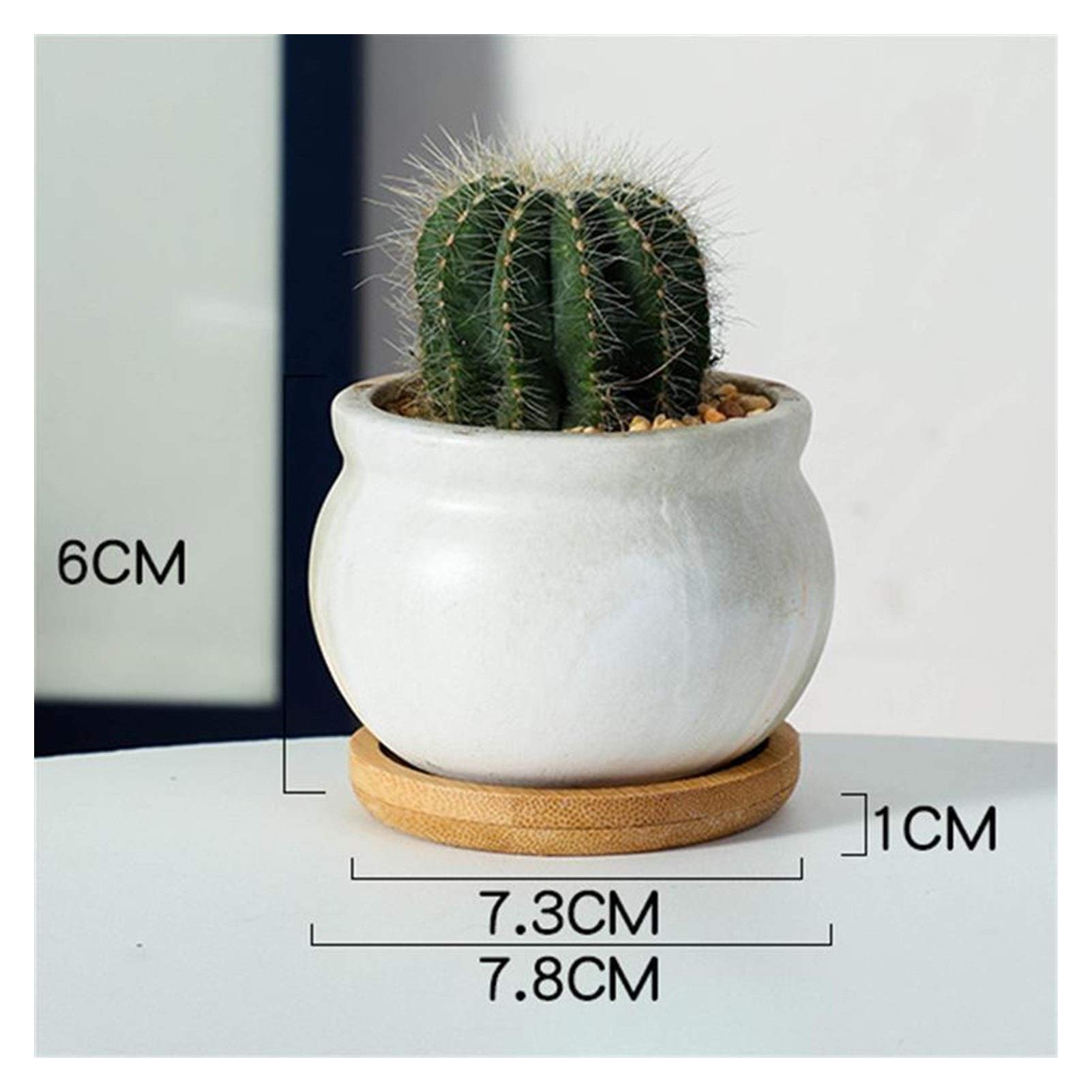 Vasi per Piante 4pcs Flower Flower Pot Ceramica succulente Flower Flower Flower Pot Flower Pot pentola pianta macetas Accessori da Giardino Domestici Flower Flower Decorazione Ufficio pianta