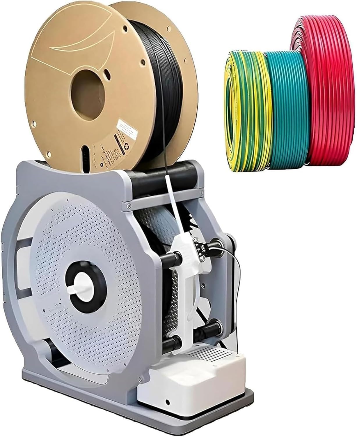 LMRXOFE Electric 3d Filament Respooler & Winder, Smart Start/stop, Neatly Wraps 1kg Spools, Tangle-free Wire Welding Solution For 3d Printing Enthusiasts