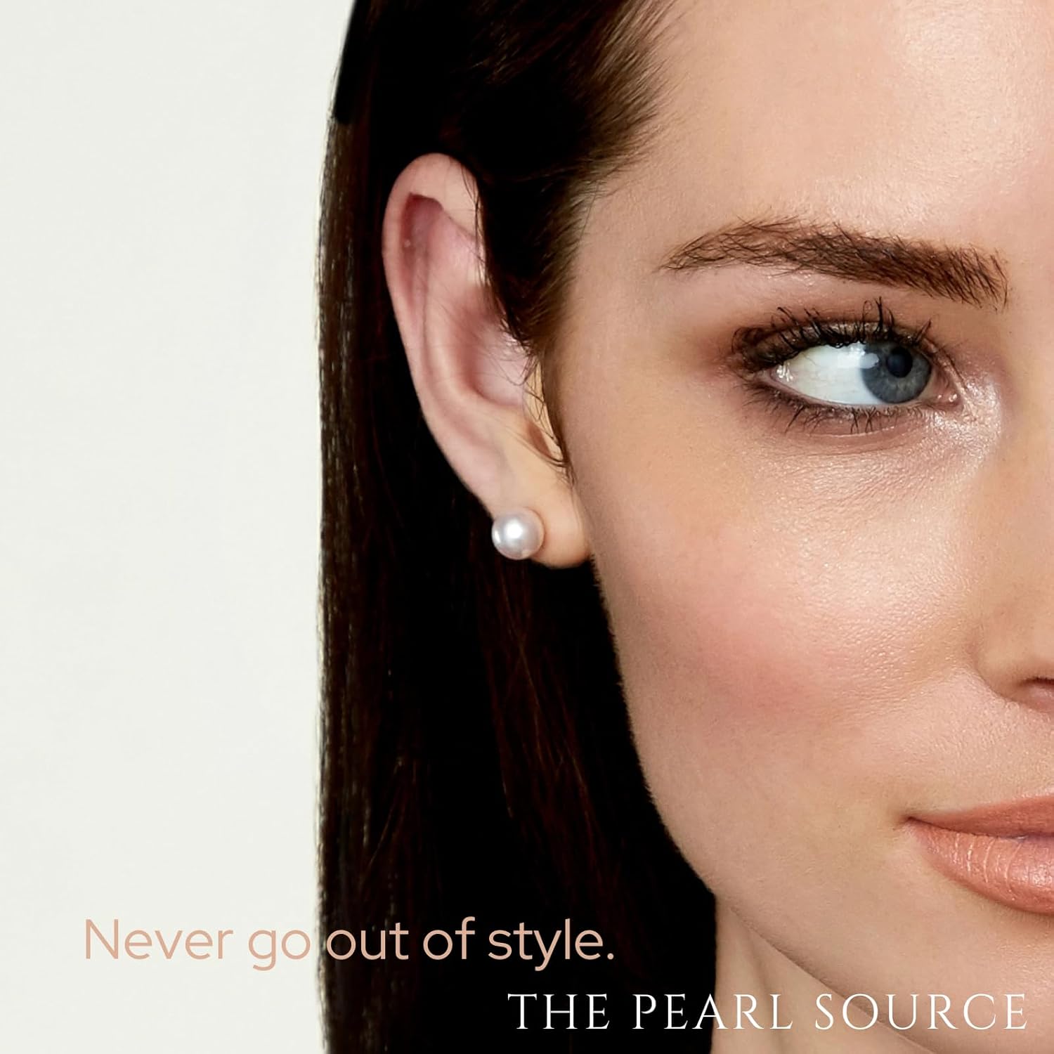 THE PEARL SOURCE White Japanese Akoya Real Pearl Earrings for Women - 14k Gold Stud Pearl Earrings | Hypoallergenic Earrings with Genuine Cultured Pearls - Image 8