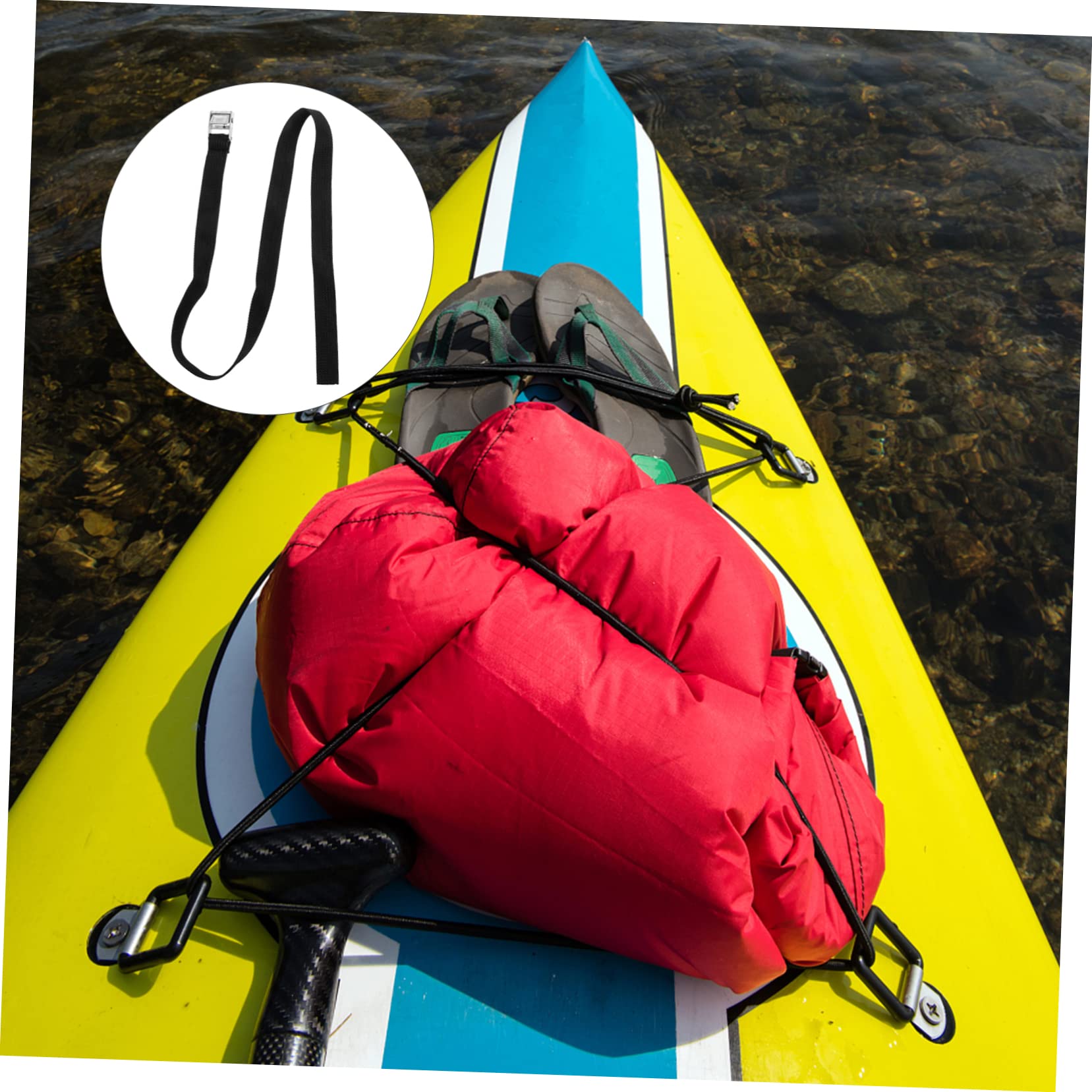 BIUDECO 2Pcs Travel Belt for Luggage Over Handle Luggage Straps for Roof Rack Kayak Tie Down Straps Equipment Bundling Belt