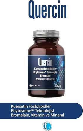Quercin Kuersetin Fosfolipidler Phytoseme Teknolojisi Vitamin Ve Mineral 30 Bitkisel Kapsül