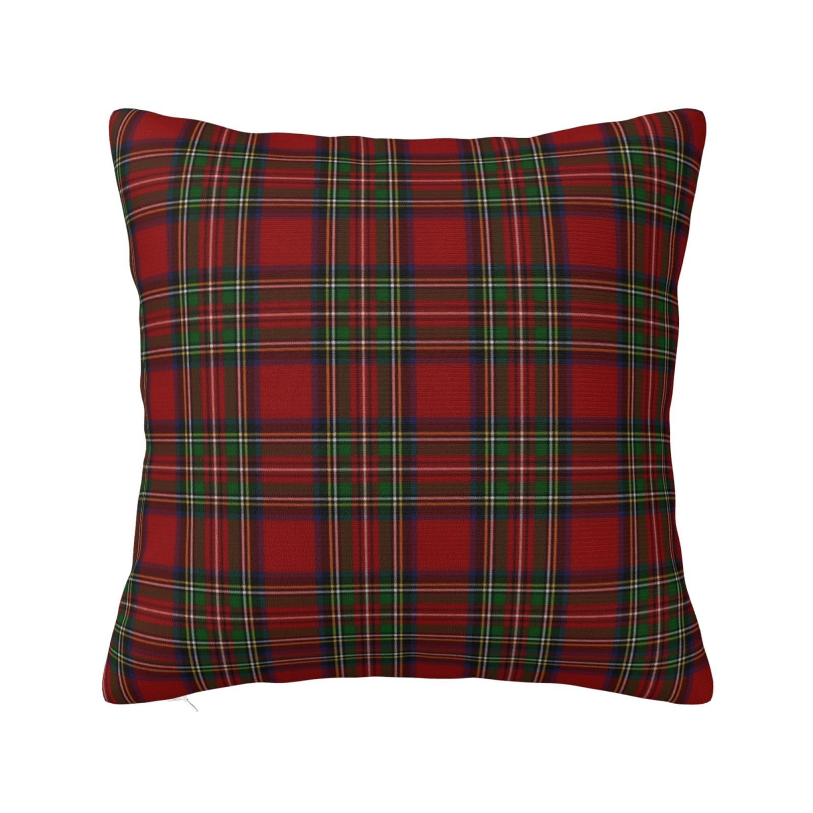 The Royal Stewart Tartan Pillowcase 22"x22"
