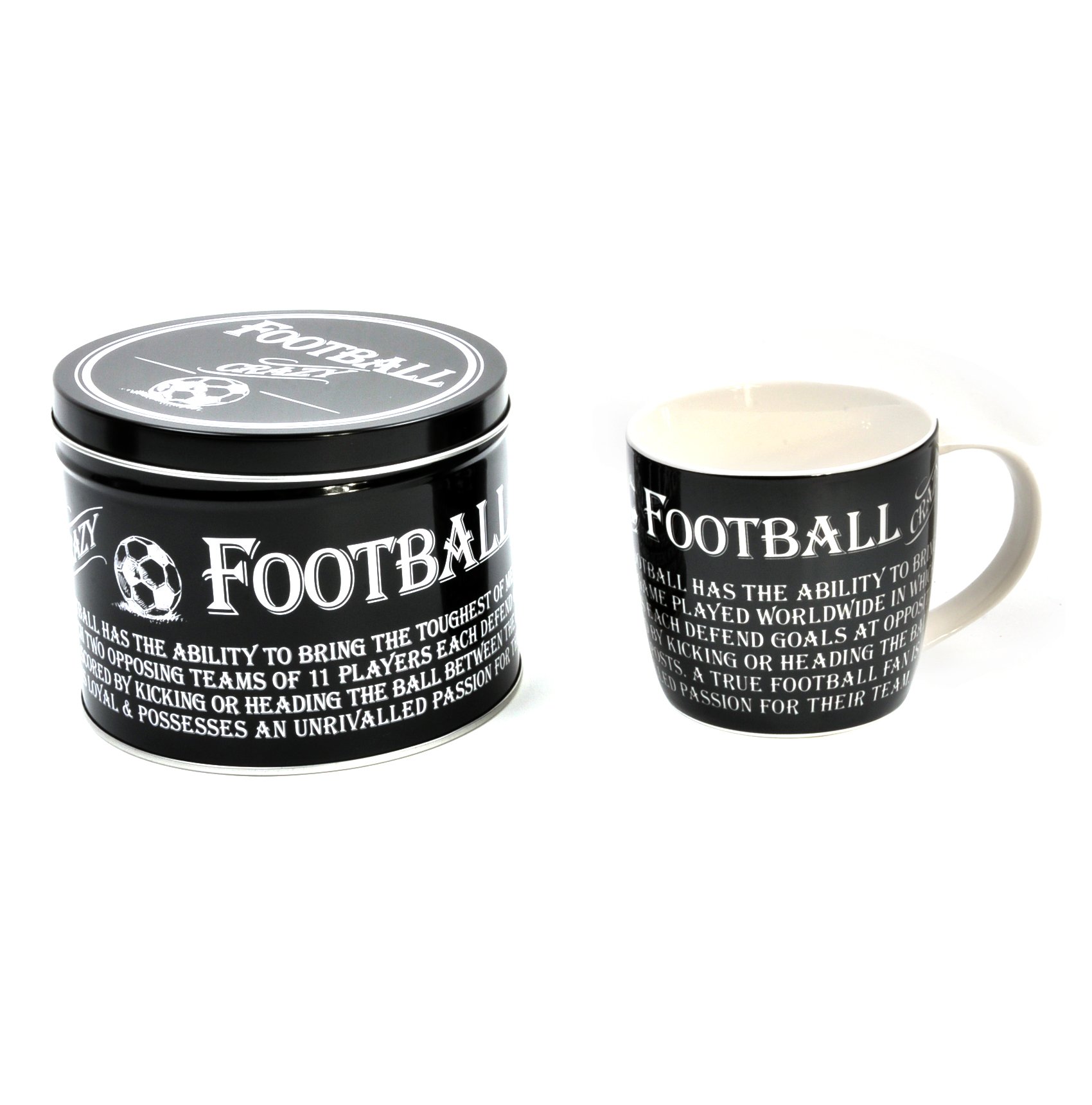 Arora Mejor Regalo para Hombre 8812 Taza de fútbol en Lata, Cerámica, Blanco