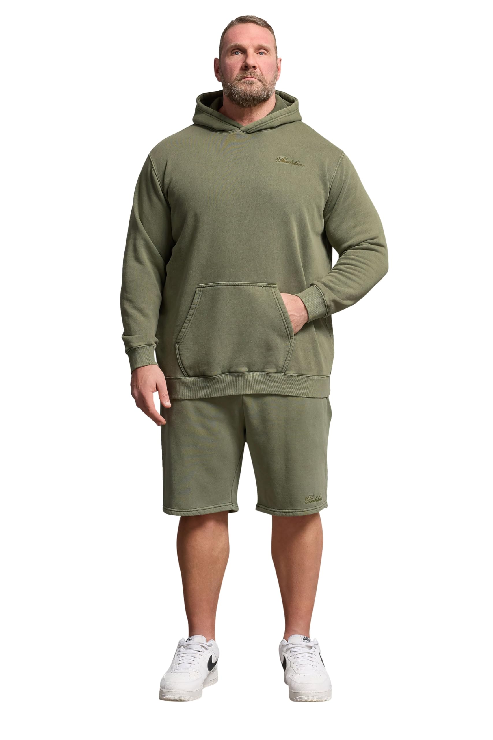 BadRhino Big & Tall Sun Bleached Jogger Shorts - Men's - Plus Size Curve Green