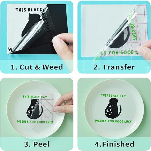 Miniatura 3 de IModeur Paquete de 100 vinilos adhesivos permanentes para Cricut, 12 x 12 pulgadas, 44 hojas de vinilo de colores surtidos (metálico, brillante y