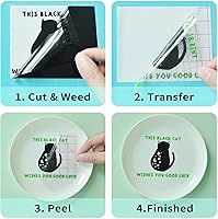 Vista 3 de Vinilo permanente marrón mate, rollo de vinilo adhesivo permanente de 12 pulgadas x 50 pies para todas las máquinas de corte, letreros