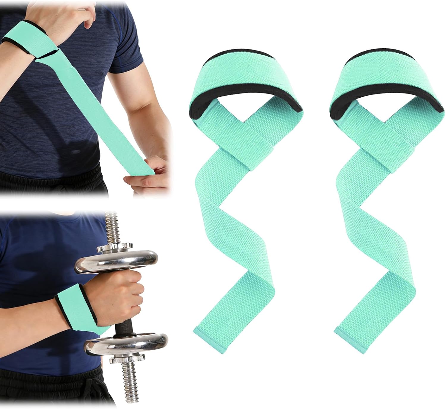 Wrist Wraps for Weightlifting, Heavy-Duty Gym Wrist Wraps with Thumb Loop, Supportive Lifting Wrist Wraps for Men & Women