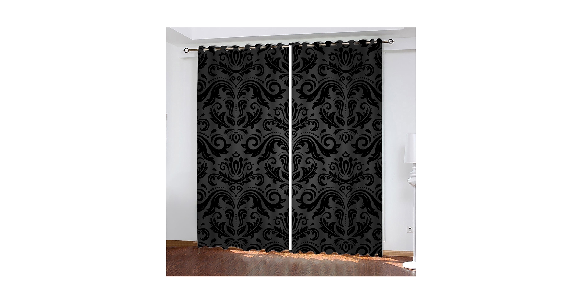 2枚入り 遮光カーテン シンプル 黒カーテン オーダーカーテン 100＊200 2枚入り 遮光カーテン シンプル 黒カーテン オーダーカーテン