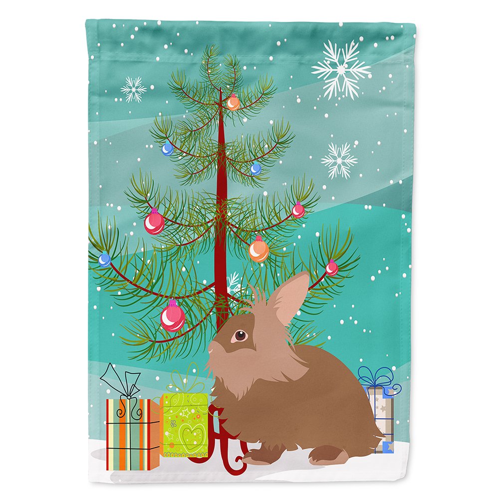 Cadeau de Noël drapeau lapin tête de lion pour amoureux d'animaux
